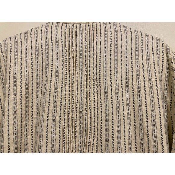 LL Bean Dobby Nightgown Women’s Plus 1X Flannel Blue Pintuck Praire Cottagecore - Picture 7 of 15